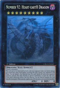 Number 92: Heart-eartH Dragon - CBLZ-EN045 - Ghost Rare - 1st Edition