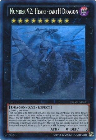 Number 92: Heart-eartH Dragon - CBLZ-EN045 - Ghost Rare - Unlimited