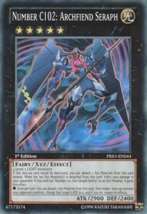 Number C102: Archfiend Seraph - PRIO-EN044 - Super Rare - 1st Edition