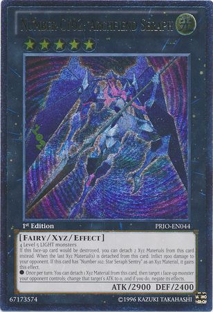 Number C102: Archfiend Seraph - PRIO-EN044 - Ultimate Rare - 1st Edition