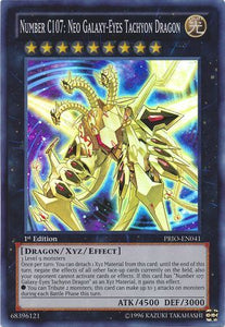 Number C107: Neo Galaxy-Eyes Tachyon Dragon - PRIO-EN041 - Super Rare - 1st Edition