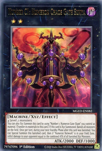 Number C1: Numeron Chaos Gate Sunya - MGED-EN082 - Rare - 1st Edition