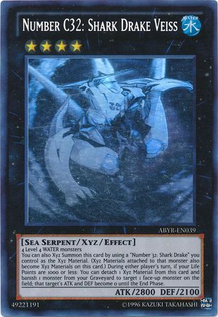 Number C32: Shark Drake Veiss - ABYR-EN039 - Ghost Rare - Unlimited