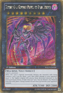 Number C40: Gimmick Puppet of Dark Strings - PGLD-EN020 - Gold Secret Rare - Unlimited