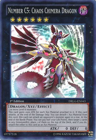 Number C5: Chaos Chimera Dragon - DRLG-EN043 - Super Rare - 1st Edition