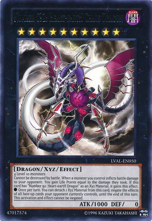 Number C92: Heart-eartH Chaos Dragon - LVAL-EN050 - Rare - Unlimited