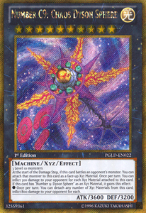 Number C9: Chaos Dyson Sphere - PGLD-EN022 - Gold Secret Rare - Unlimited