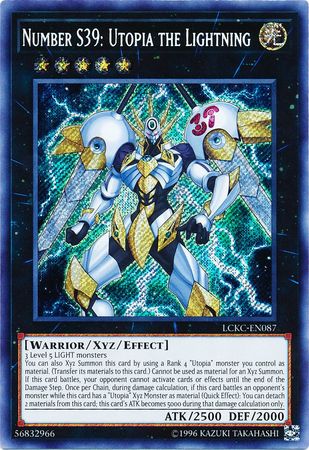 Number S39: Utopia the Lightning - LCKC-EN087 - Secret Rare - Unlimited
