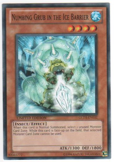 Numbing Grub in the Ice Barrier - GLD3-EN031 - Common - Limited