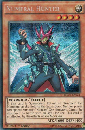 Numeral Hunter - WSUP-EN021 - Prismatic Secret Rare - 1st Edition