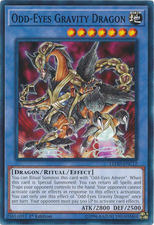 Odd-Eyes Gravity Dragon - LEDD-ENC12 - Common - 1st Edition