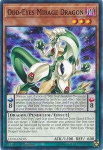 Odd-Eyes Mirage Dragon - LEDD-ENC05 - Common - 1st Edition