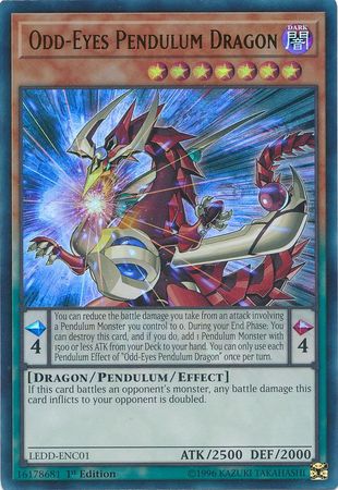 Odd-Eyes Pendulum Dragon - LEDD-ENC01 - Ultra Rare - 1st Edition