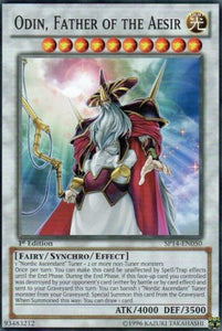 Odin, Father of the Aesir - SP14-EN050 - Starfoil Rare - 1st Edition