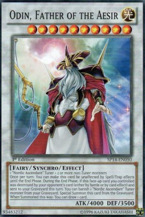 Odin, Father of the Aesir - SP14-EN050 - Starfoil Rare - 1st Edition