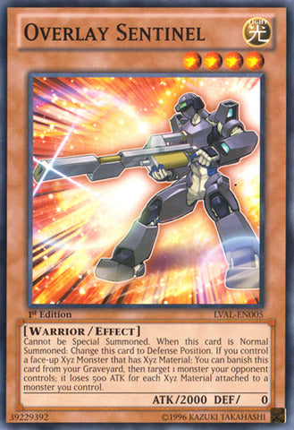 Overlay Sentinel - LVAL-EN005 - Common - 1st Edition