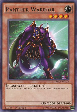 Panther Warrior - MIL1-EN036 - Rare - 1st Edition