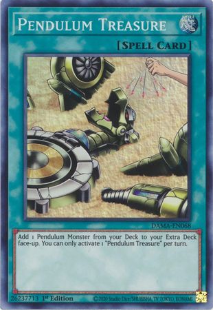 Pendulum Treasure - DAMA-EN068 - Super Rare - 1st Edition