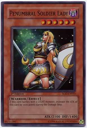 Penumbral Soldier Lady - SOD-EN033 - Super Rare - 1st Edition