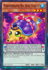 Performapal Bit Bite Turtle - MP16-EN176 - Common - 1st Edition