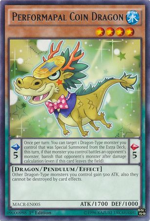 Performapal Coin Dragon - MACR-EN005 - Rare - 1st Edition