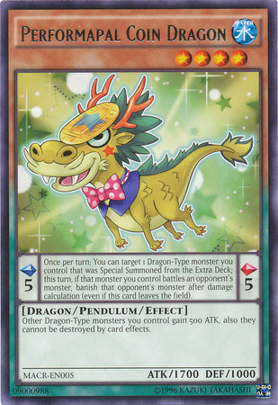Performapal Coin Dragon - MACR-EN005 - Rare - Unlimited