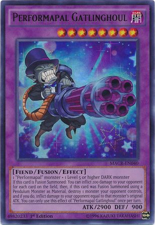 Performapal Gatlinghoul - MACR-EN040 - Ultra Rare - 1st Edition