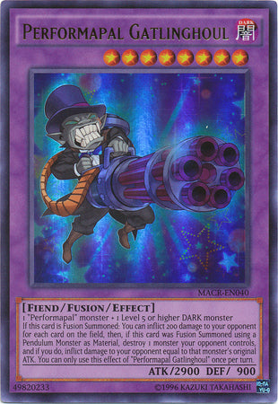 Performapal Gatlinghoul - MACR-EN040 - Ultra Rare - Unlimited