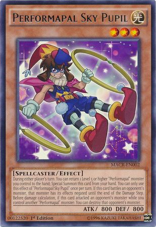 Performapal Sky Pupil - MACR-EN002 - Rare - 1st Edition
