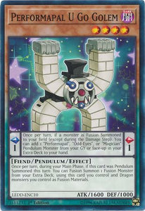 Performapal U Go Golem - LEDD-ENC10 - Common - 1st Edition