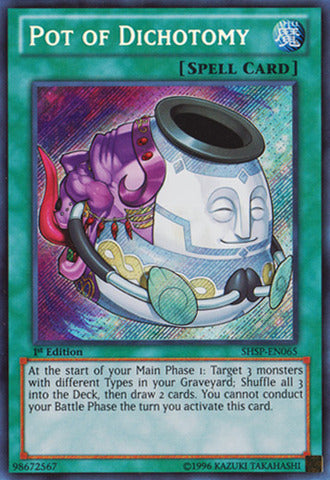 Pot of Dichotomy - SHSP-EN065 - Secret Rare - 1st Edition