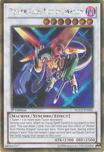 Power Tool Mecha Dragon - PGLD-EN005 - Gold Secret Rare - Unlimited