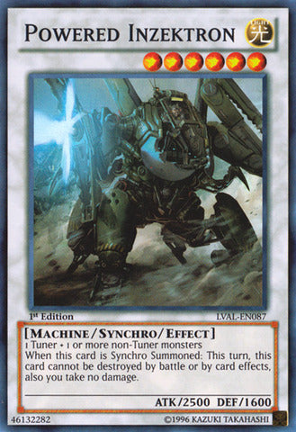 Powered Inzektron - LVAL-EN087 - Super Rare - 1st Edition