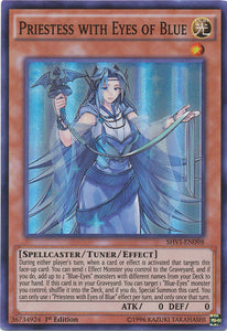 Priestess with Eyes of Blue - SHVI-EN098 - Super Rare - 1st Edition