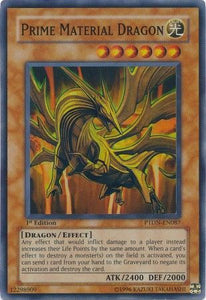 Prime Material Dragon - PTDN-EN087 - Super Rare - 1st Edition