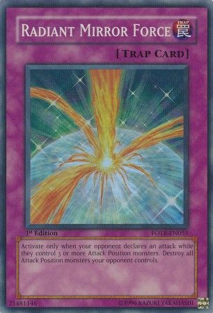 Radiant Mirror Force - FOTB-EN055 - Super Rare - 1st Edition