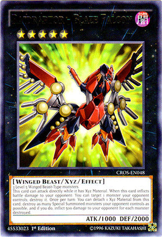 Raidraptor - Blaze Falcon - CROS-EN048 - Rare - 1st Edition