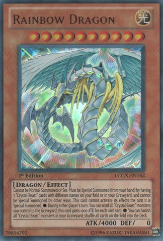 Rainbow Dragon - LCGX-EN162 - Ultra Rare - 1st Edition