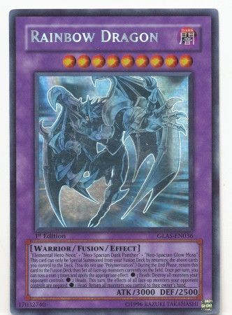 Rainbow Dragon (Misprint) - GLAS-EN036 - Ghost Rare - 1st Edition