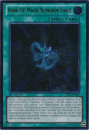 Rank-Up-Magic Numeron Force - JOTL-EN059 - Ultimate Rare - 1st Edition