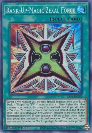 Rank-Up-Magic Zexal Force - LIOV-EN050 - Super Rare - 1st Edition