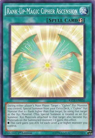 Rank-Up-Magic Cipher Ascension - RATE-EN056 - Common - 1st Edition