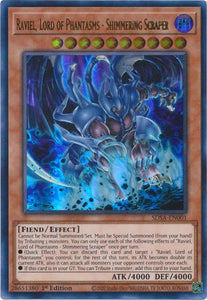 Raviel, Lord of Phantasms - Shimmering Scraper - SDSA-EN001 - Ultra Rare - 1st Edition