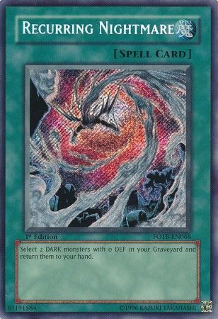 Recurring Nightmare - FOTB-EN066 - Secret Rare - 1st Edition