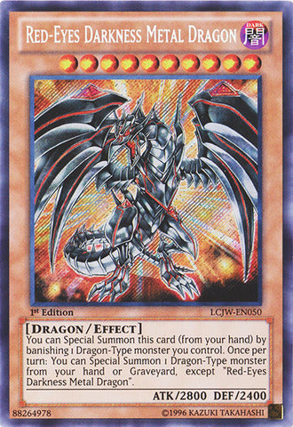 Red-Eyes Darkness Metal Dragon - LCJW-EN050 - Secret Rare - 1st Edition