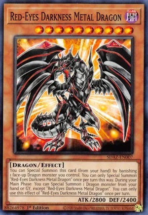 Red-Eyes Darkness Metal Dragon - SDAZ-EN007 - Common - 1st Edition