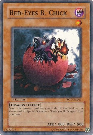 Red-Eyes B. Chick - SOD-EN017 - Common - 1st Edition