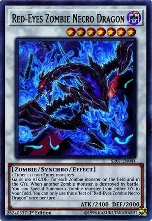 Red-Eyes Zombie Necro Dragon - SR07-EN041 - Ultra Rare - 1st Edition