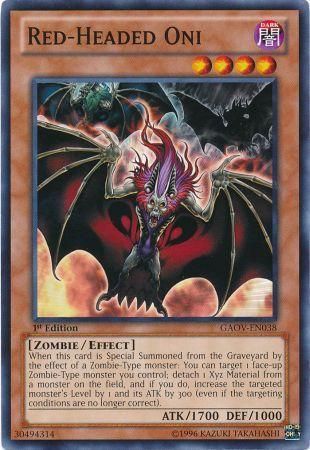 Red-Headed Oni - GAOV-EN038 - Common - 1st Edition