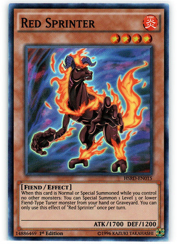 Red Sprinter - HSRD-EN015 - Super Rare - 1st Edition